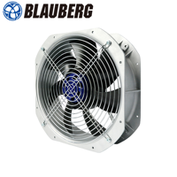 Ventilateur axial DC Blauberg 48V 1080m³/h CE 3C pour l'extraction de fumée et de gaz incendieux, haute performance, durable, personnalisable