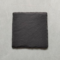 Sous-verres rectangulaires en ardoise noire gravée, personnalisables, à prix abordable