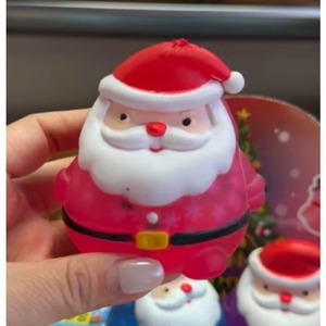 Jouet Squishy de Noël en Maltose, Père Noël et Bonhomme de Neige Pailleté, Jouet Anti-Stress Doux à Remontée Lente pour Cadeau de Noël - Product Image 4