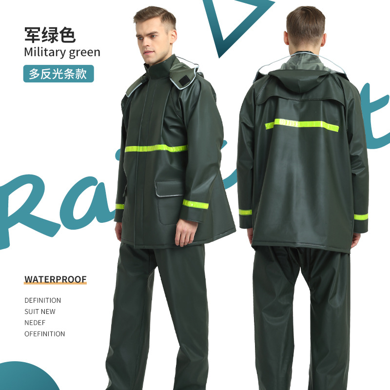 Vert-Plusieurs bandes réfléchissantes