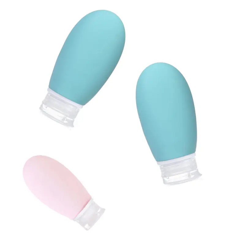 Popular Portable Soft Silicone Travel Outdoor Refillable Squeeze Bottles Containers For Lotions Creams Shampoo