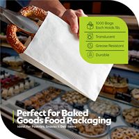 Sacs en papier enduits de cire imprimés sur mesure, résistants à la graisse, auto-adhésifs, pour frites, emballage pour camions de restauration rapide