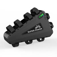 Baterai Sepeda Listrik Ebike Kapasitas Besar 48V 52V 60V 72V 1500W 21700 Sel Segitiga untuk Sepeda Listrik
