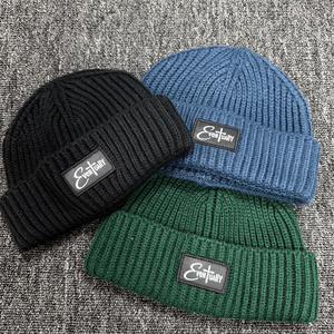 Bonnet chaud 100 % acrylique personnalisé avec logo, modèle de créateur de haute qualité pour hommes et femmes, en tissu doux, chapeau d'hiver avec motif tissé - Product Image 2