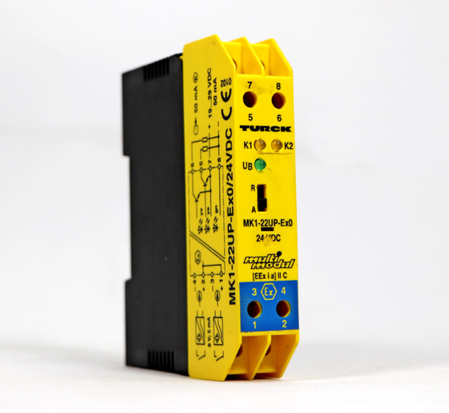 Turck MK1-22UP-EX0/24VDC Dual-Channel Intrinsically Safe Amplifier | PNP Outputs, 24V DC for Hazardous Automation