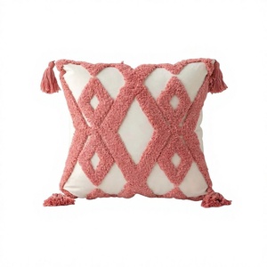Custom Handmade Indian Cotton Luxury Woven Tufted <b>Sofa</b> Cushion <b>Cover</b> Household Pillow Cases Eco-Friendly Custom OEM Wholesale - Product Image 1