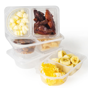 Bandejas Desechables de 2 Compartimentos para Salsas, 290 ml (10 oz), Material PP, Recipientes para Salsas y Condimentos para Llevar - Product Image 6