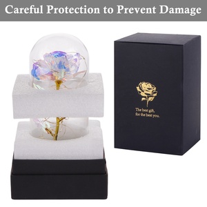 OurWarm 2021 Forever Galaxy Rose con luz LED Dia De La Madre Regalos para el día de la madre Pedido mínimo 50 piezas - Product Image 4