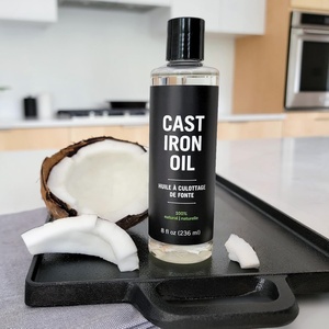 Масло для обработки и очистки чугуна, 100% растительное, пищевое, лучшее для обработки, восстановления, пропитки и ухода, 237 мл, с индивидуальной этикеткой - Product Image 6