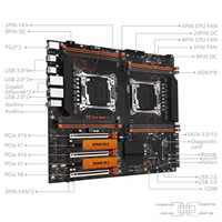 MACHINIST X99 MD8-3 Dual CPU Motherboard LGA2011-3 soket DDR3 8 Slot 128GB RAM C612 Chipset Server Mainboard