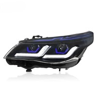 Phares avant YX haute performance 6000K blancs pour BMW Série 5 E60 E61 2003-2010, kit de lampes avant durables en ABS 12V à connexion rapide