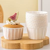 Vasos de Papel Biodegradables de Pared Simple para Pasteles, Contenedor Desechable Personalizado con Logotipo para Alimentos, para Cafeterías, Fiestas de Cumpleaños - Personalizado