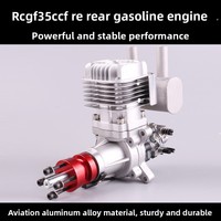 Moteur à essence RCGF 35cc RE à montage arrière pour avion modèle radiocommandé, avion à aile fixe en alliage d'aluminium alimenté par carburant