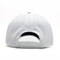 Casquette de golf blanche imperméable haute performance, style vintage NY, casquette de baseball pour homme à cinq panneaux, personnalisable avec broderie, casquette à 5 panneaux avec cordon