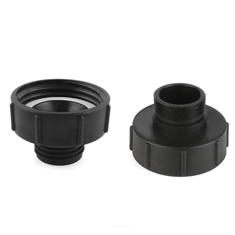 CT Factory IBC Tank plastic adapter fittings connector Black S100*8 Female S60*6 Male accessories