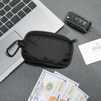 Clip de blocage RFID pochette de rangement RFID bloquant la ceinture d'argent pochette de voyage carte de crédit, ID, pour femmes et hommes