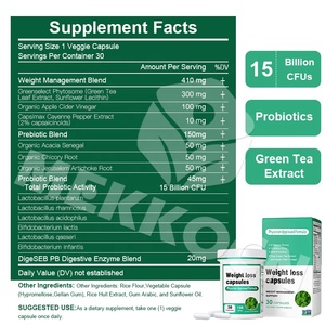 Cápsulas Adelgazantes Quemagrasas Populares, Cápsulas Duras para Perder Peso, Probióticos, Prebióticos, Dieta, Detox, Cápsulas para Limpiar el Colon - Product Image 6