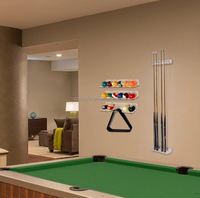 Support mural en acrylique pour affichage de billes de billard, personnalisé en usine, vente chaude