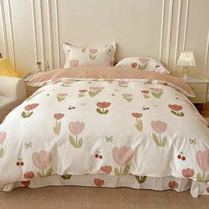 Juego de Sábanas de Siete Piezas de Algodón Ecológico, Grueso y Cepillado, Calidad 300 Hilos, Estilo <span class=keywords><strong>Nórdico</strong></span>, Resistente al Agua - Product Image 3