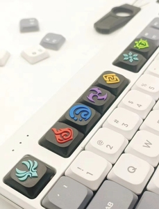 คีย์แคปงานแฮนด์เมดจาก <span class=keywords><strong>Genshin</strong></span> <span class=keywords><strong>Impact</strong></span> สำหรับสวิตช์แบบ Low Profile เช่น Cherry, Gateron, TTC - Product Image 5