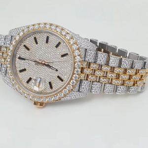 Reloj de Lujo con Diamantes Moissanite de Primera Calidad, Marca Original, para Hombre y Mujer, Estilo Hip Hop, Brillante, de Diseño Premium - Product Image 1