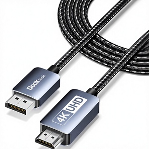 Cable Dockteck de DP <span class=keywords><strong>a</strong></span> <span class=keywords><strong>HDMI</strong></span> 4K 60Hz, Cable de Alta Velocidad de 8 pies, Cable para Monitor UHD - Product Image 1