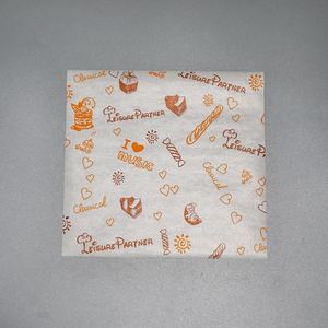 Custom Printed Greaseproof Food Wrapping <b>Paper</b> Sandwich Hamburger Deli <b>Wax</b> Coated <b>Paper</b> <b>Sheets</b> Manufacturers 30*30cm - Product Image 4