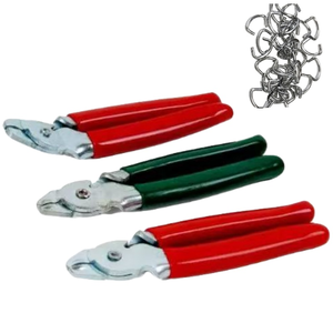 Nuevas Pinzas Profesionales <span class=keywords><strong>de</strong></span> Acero para Anillos <span class=keywords><strong>de</strong></span> Cerdo, con Resorte, para Jaulas <span class=keywords><strong>de</strong></span> Animales, Tripa para Salchichas y Carne - Product Image 6