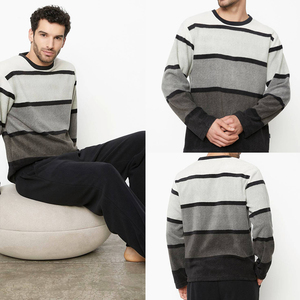 2023 printemps <span class=keywords><strong>pyjama</strong></span> hommes personnalisé polaire pyjamas deux pièces ensemble haute qualité variété couleur maison porter des vêtements de nuit - Product Image 2