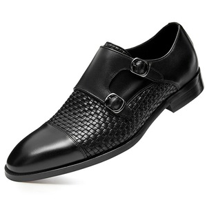 Zapatos de Vestir Formales de Negocios para Hombre, de Cuero, con Cordones, Punta en Pico, Color Marrón Retro Clásico Premium - Product Image 3