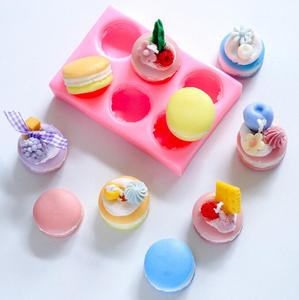 Khuôn Làm Xà Phòng Bằng Silicon <span class=keywords><strong>Macaroon</strong></span> 3D Khuôn Làm Kẹo Mềm Sô Cô La Macaron Tròn Khuôn Làm Đất Sét Nến Xà Phòng Mini - Product Image 4