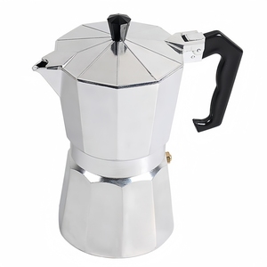 Haute Qualité Italien Moka Pot Espresso <span class=keywords><strong>Cafetière</strong></span> Classique Cuisinière En Aluminium Cafetera Céramique Induction moka pot <span class=keywords><strong>cafetière</strong></span> - Product Image 4