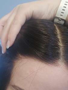 Pelucas sin pegamento de encaje suizo HD 13*6, 100% cabello humano virgen, pelucas frontales de encaje con línea de cabello natural de alta calidad, tallas S/M/L - Product Image 3