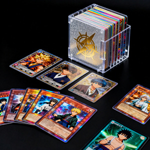 360 cartes TCG holographiques anime, 36 paquets par boîte, personnalisables, écologiques, double face, durables, pour jeux en famille - Product Image 2