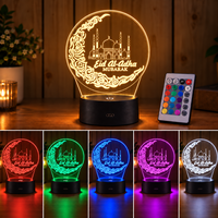 Lampe de nuit LED décorative miniature, best-seller, avec options de design créatif en 3D, illusion d'optique, pour la maison