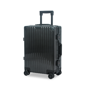 Valise de luxe de <span class=keywords><strong>style</strong></span> sportif en aluminium 20/24 pouces, design carbone brillant, roulettes pivotantes, serrure TSA sans fermeture éclair, bagage rigide personnalisé - Product Image 6