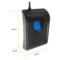 Escáner de Huellas Dactilares USB con SDK Gratuito, Lector de Huellas Dactilares USB, Sensor Biométrico de Huellas Dactilares