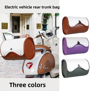 Çok Satan Yeni Hızlı Çıkartılabilir Deri Arka Çanta Su Geçirmez Motosiklet/E-Bisiklet Sürüş Ekipmanı - Product Image 4