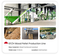 RICHI Heavy Duty Indonesië Biomassa Lege Fruitbundels Pellet Productielijn Houtpellets Machine Set voor Mesin Pelet Kayu
