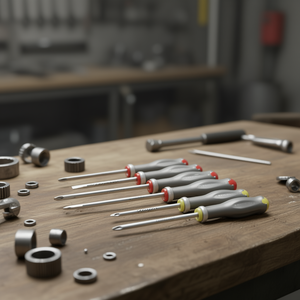 Juego de Destornilladores de Precisión de 6 Piezas, Phillips y de Cabeza Plana, con Mango Metálico - Product Image 3