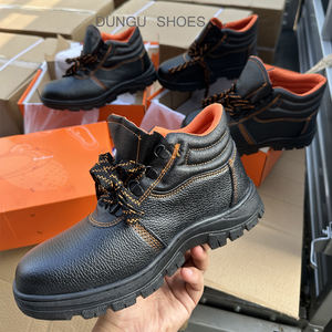 MOQ bajo Promocional Europeo Reino Unido Tobillo medio Trabajador Zapatos de seguridad con punta de hierro y placa de hierro - Product Image 4