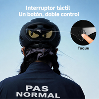 Casco Inteligente para Bicicleta LOY BH-1 con Luz, Pantalla LED Programable, Control Táctil, Impermeable IP66, Urbano y Montaña