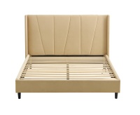 Cadre de lit en bois moderne et contemporain sur mesure, ensemble de chambre exclusif, design personnalisé, directement de l'usine