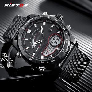 Montres mécaniques RISTOS étanches avec logo personnalisé, montre pour homme, affichage multifonctionnel, design masculin, montre de luxe tendance - Product Image 1