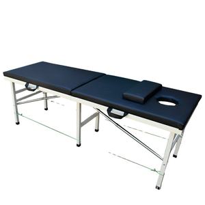 Mesa de Masaje de Hierro Pintado de 6 Patas con Tubo Cuadrado para Uso Terapéutico y Masajes de Salud - Product Image 1
