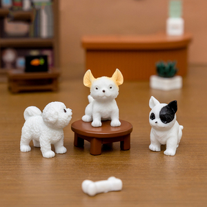 Figuras de Perros de Simulación, Accesorios para Cajas Sorpresa, Adornos Creativos para Micropaisajes, Mini Decoración para Autos con Figuras de Animales Pequeños - Product Image 4