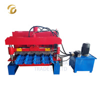 Machine de formage automatique de tuiles de toit en acier verni coloré