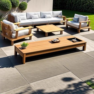 ชุดเฟอร์นิเจอร์ไม้สักสำหรับสวนและลานบ้าน พร้อมเบาะรองนั่ง - Product Image 5