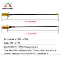 Câble coaxial flexible RF1.13 personnalisé 50 OHM en promotion – Câble d'extension d'antenne de communication