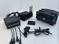 Kit de Válvula Hidráulica Proporcional Inalámbrica de Grado Industrial de 12V 24V y 4 Secciones para Grúa de Camión con Control Remoto por Radio